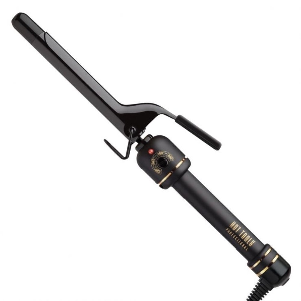 Professional Black Gold 1" Salon Curling Iron Wand